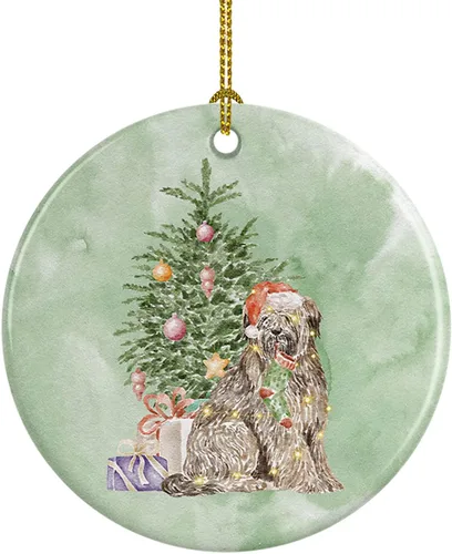 Miniatura 31 de Caroline's Treasures Bulldog, Bulldog inglés #2 y árbol de cerámica adorno colgante para árbol de Navidad, decoración colgante para el hogar