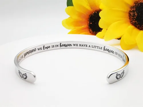 Miniatura 272 de Pulseras inspiradoras para mujer, joyería de acero inoxidable, con refranes, pulsera motivacional con mensaje oculto, pulseras grabadas para mejor