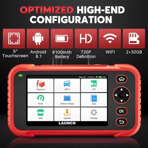 Miniatura 7 de LAUNCH Escáner OBD2 CRP123I V2.0, herramienta de escaneo de actualización de por vida 2026, sistema Muilti con 7 reajustes de aceite/calibración