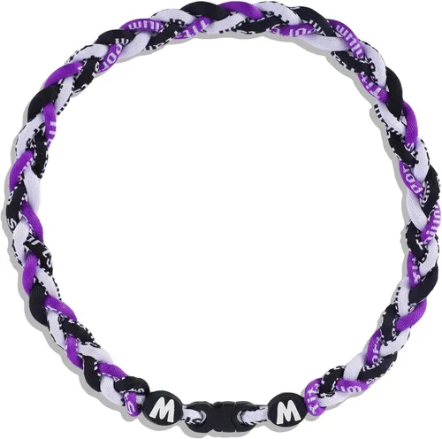 Miniatura 31 de Willtok Collar de béisbol prémium de 18 pulgadas con cuerda trenzada de nailon con diseño Tornado