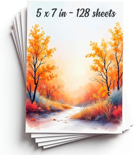 Miniatura 15 de Bloc de papel de acuarela de 64 hojas, A6, de 4 x 6 pulgadas, papel de color de agua de 140 libras/10.58 oz/m², 100% pulpa de algodón, suministros