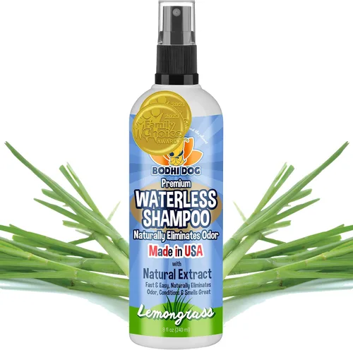Bodhi Dog Champú sin agua | Champú seco natural para perros o gatos | Neutraliza el olor de mascotas | No requiere enjuague | Fabricado con