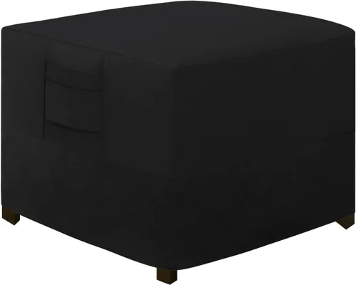 Easy-Going Funda otomana para exteriores, funda impermeable para otomana de patio, funda resistente para muebles de exterior con asas acolchadas (1