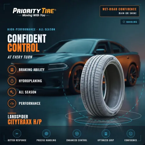 Miniatura 2 de Landspider - Neumático radial de altas prestaciones Citytraxx H/P, todas las estaciones 245/45R17, 245/45ZR17, 245/45/17, 245/45-17, 99W, capacidad