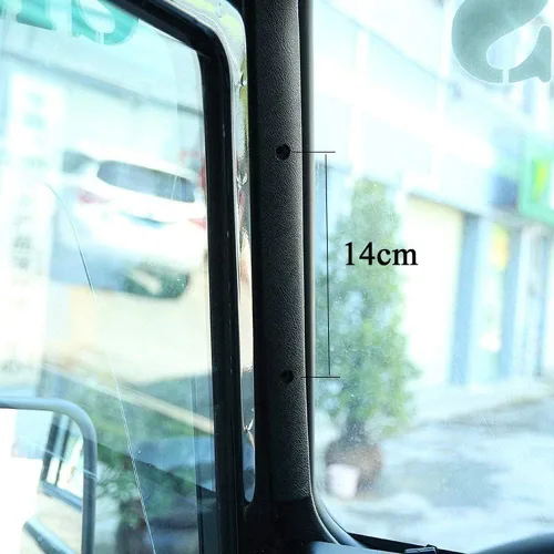 Miniatura 5 de Manija de agarre de puerta interior Aleación de aluminio para Land Rover Defender 90 110 Interior A-Pillar Handle Car Accesorios (Plata)