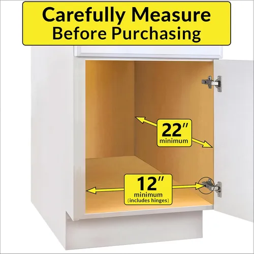 Miniatura 4 de LYNK PROFESSIONAL® Organizador de gabinete extraíble, cajones deslizantes de 11 x 21 pulgadas para gabinetes de cocina - Estantes deslizantes Cromo