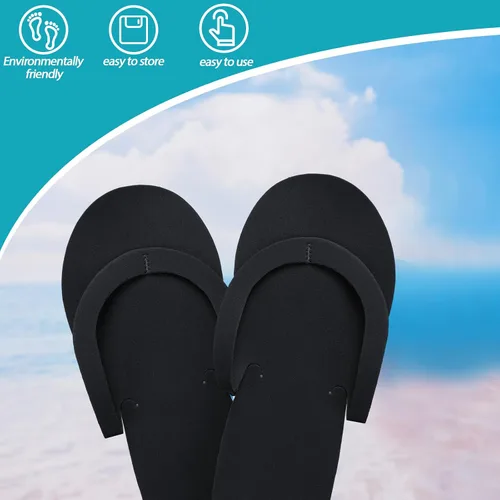 Miniatura 5 de Mepase 90 pares de pantuflas Pedi desechables de espuma a granel spa pedicura sandalias para invitados, mujeres y hombres, suministros de fiesta