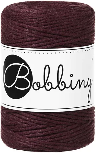 Miniatura 25 de Bobbiny Cordón de macramé de una sola capa para bebé de 0.069 pulgadas (100% algodón reciclado)