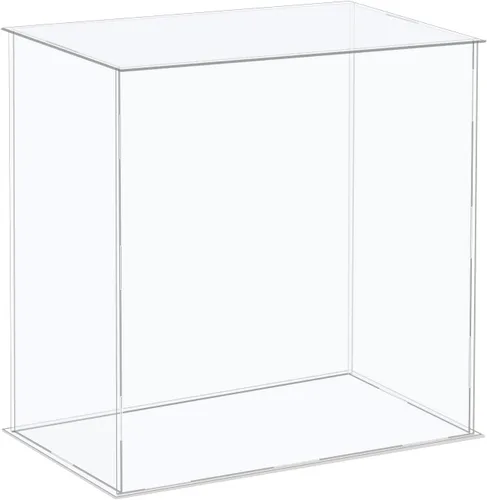 Miniatura 10 de MECCANIXITY Vitrina de acrílico Caja de plástico Caja de almacenamiento de cubo transparente Ensamble escaparate de 14.1 x 12.2 x 10.2 pulgadas
