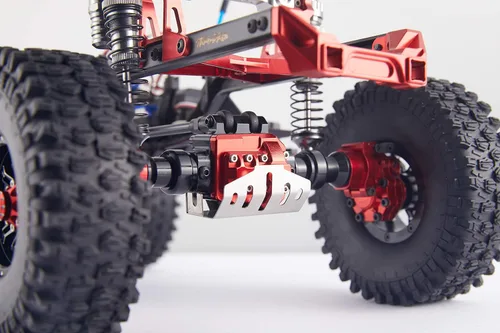 Miniatura 6 de Juego de carcasa de eje delantero y trasero de aleación de aluminio para 1/10 Traxxas TRX4 RC Crawler Car, reemplaza la carcasa original de los ejes
