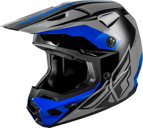 Miniatura 11 de FLY Racing Kinetic Crest MX - Casco aprobado por ECE/DOT, carcasa de policarbonato ligero, equipo de protección avanzada para motocross