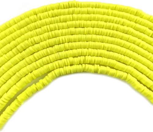 Miniatura 13 de 1800 cuentas espaciadoras redondas planas doradas de 6mm (0.236 in), cuentas de disco sueltas para hacer joyas para pulseras, collares, aretes DIY