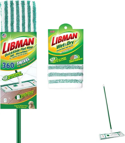 Miniatura 3 de Libman Recambios de mopa de microfibra húmeda y seca, mopa de polvo para suelos de madera dura, mopa de pared, mopa para limpieza de suelos, 3