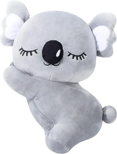 Queekay Peluche de koala de 13.8 pulgadas, regalo creativo de koala, juguete de peluche para decoración inteligente de habitación de niños y niñas
