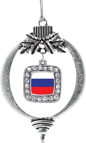 Miniatura 120 de Inspired Silver - Nana púrpura - Adorno de Navidad plateado - Adorno cuadrado para árbol de Navidad con circonita cúbica - Decoración colgante