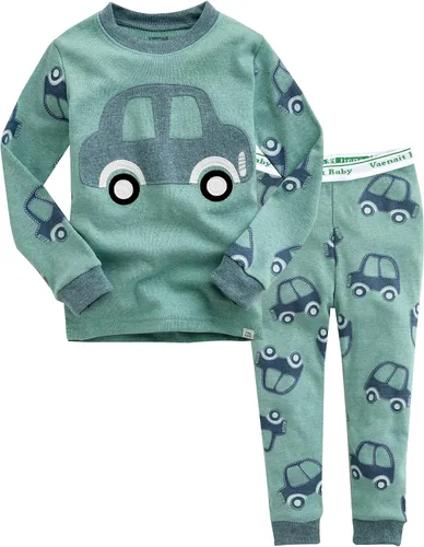 VAENAIT BABY - Conjunto de pijama de 100% algodón 12M-12Y para niños y niñas con estampa de animal, camión, conejo, personajes