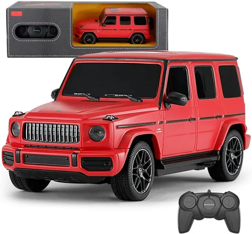 Coche de control remoto a escala 1:24 para Mercedes G63, modelo de autos RC de 2.4 GHz, vehículo eléctrico de carreras deportivas, regalo para Rojo