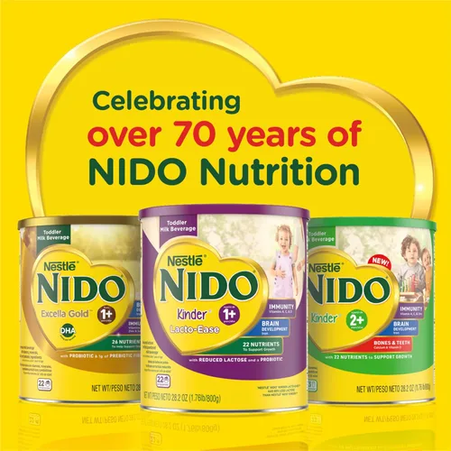 Miniatura 9 de Nido NESTLE Kinder 1+ - Bebida de leche en polvo, recipiente de 1.76 libras