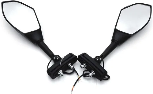 Miniatura 2 de Para CBR600 CBR900/929/954 Suzuki GSXR 600/750 BANDIT SV1000S Katana 600 motocicleta lente transparente mate LED señal de giro espejo integrado