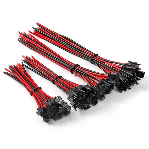 Miniatura 9 de Chanzon 20 pares de conectores Jst SM de 0.098 in de paso hembra y macho con 2 pines 20AWG 3,94 pulgadas (3.9 in) UL1007 cable de cobre estañado