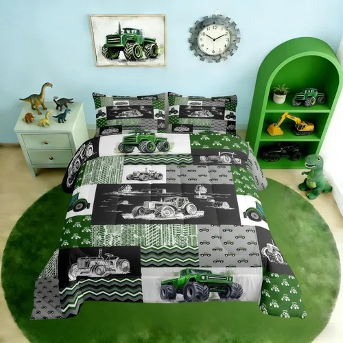 Miniatura 22 de Erosebridal - Juego de funda de edredón con flores de vaca de las Highlands, tamaño Queen, diseño de toro, juego de ropa de cama de ganado vacuno