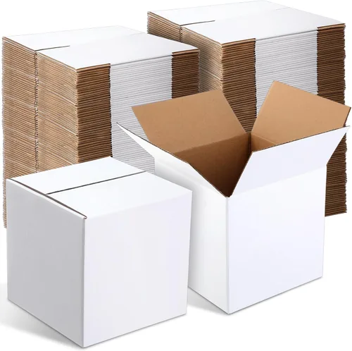 Miniatura 13 de Yeaqee 72 cajas de envío de cartón corrugado de 4 x 4 x 4 pulgadas, cajas de envío pequeñas para embalaje, envío, mudanza, pequeñas empresas, Negro