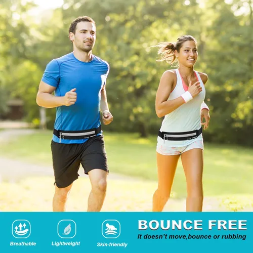 Miniatura 6 de Cangurera delgada para correr para mujeres y hombres, soporte para teléfono para corredores, bolsa de regalo, bolsa de entrenamiento, cinturón