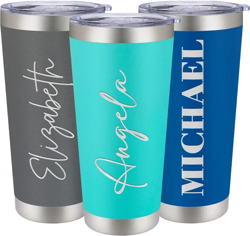 Miniatura 19 de Vasos de viaje personalizado de 20 y 30 onzas, con aislamiento