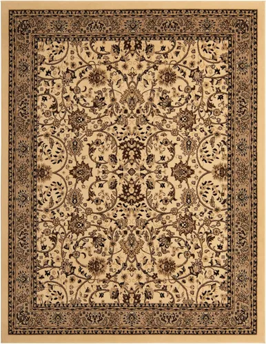 Miniatura 230 de Unique Loom Colección Sialk Hill - Alfombra de área Washington (3 pies 3 pulgadas x 5 pies 3 pulgadas, rectángulo, burdeos/crema)