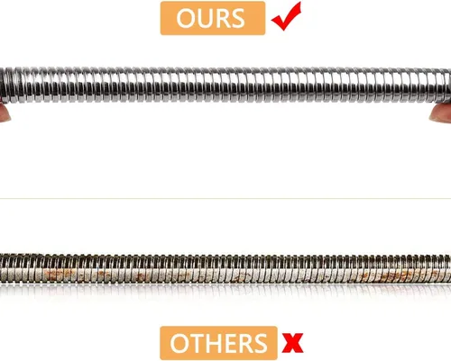 Miniatura 6 de Kit de reemplazo de manguera de rociador de preenjuague comercial para grifo de fregadero de cocina, 60 pulgadas flexible de acero inoxidable