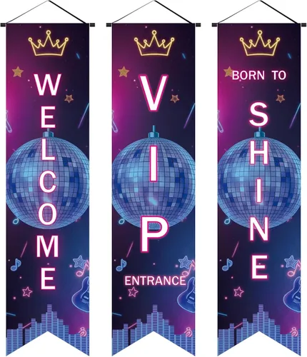 Miniatura 8 de Blulu - Decoraciones de fiesta VIP de los años 20, cartel de noche de cine VIP, cartel de porche para cine y ahora mostrando colgante, suministros