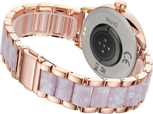 Miniatura 2 de Reloj inteligente para mujer con llamada de marca/respuesta, reloj de fitness ajustable de 1.2 pulgadas con monitor de sueño de frecuencia cardíaca