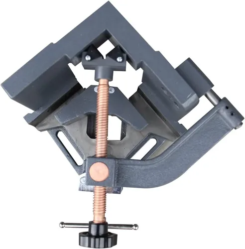 Miniatura 7 de KAKA INDUSTRIAL Abrazadera de ángulo de 3 ejes, abrazadera de soldadura de hierro fundido resistente, apertura de mandíbula de 3.9 pulgadas