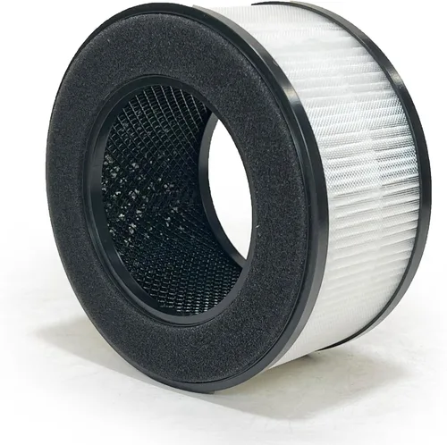 Miniatura 3 de Nispira BS-01 - Filtro HEPA 3 en 1 de repuesto compatible con el purificador de aire Slevoo BS-01 Elimina humo, compuestos orgánicos volátiles