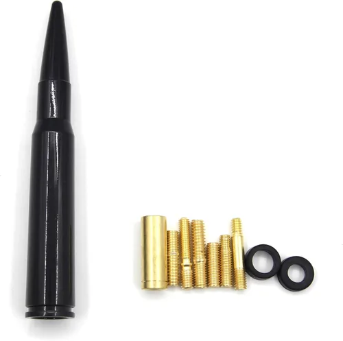 Miniatura 3 de Antena de 50 Cal Stubby con mástil para eliminar la antena de pista, reemplazo para Ford F150 F250 F350 RAM 1500 2500 GMC Denali Chevy Pick-up