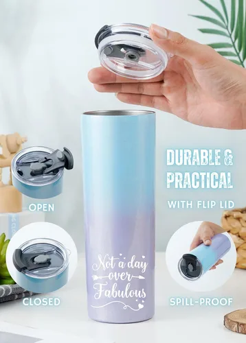 Miniatura 4 de Onebttl Regalos de 40 cumpleaños para mujer, regalos para mujer de 40 años, regalos fabulosos, ideas de regalos de cumpleaños 40, vaso de 20 onzas