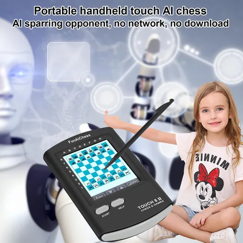 Miniatura 2 de Tablero de Ajedrez Electrónico de Mano 8 en 1 Juego de Computadora de Ajedrez Táctil Ai Chess Up Juego de Ajedrez Electrónico Inteligente