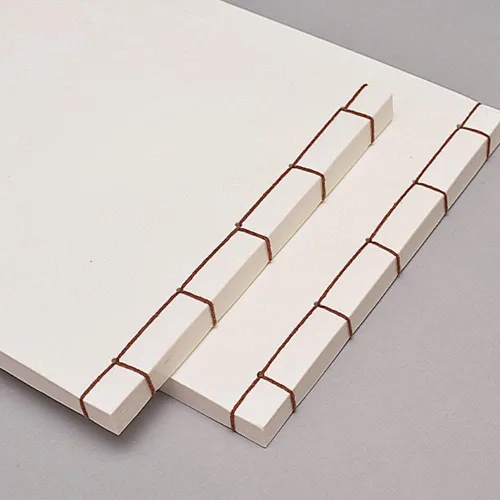 Miniatura 3 de GoGam - Libro de visitas de papel HANJI de estilo tradicional coreano (11.8 x 7.87 pulgadas), cuaderno encuadernado con nudo de hilo, bloc de notas