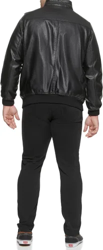 Miniatura 4 de Levi's - Bombardero clásico de piel sintética imitación venado, estilo aviador, para hombre (tallas estándar y grandes y altas)