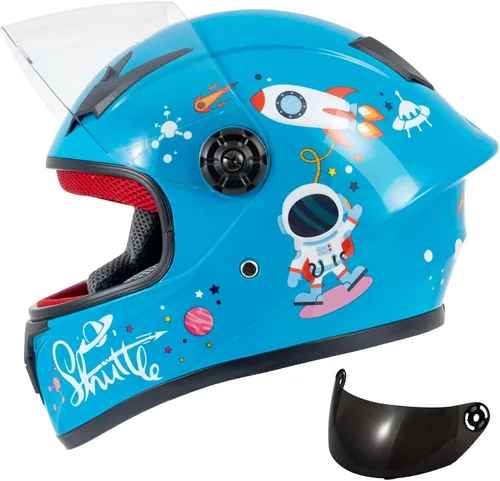 Casco de motocicleta para niños, casco de cara completa para jóvenes, casco ligero aprobado por DOT para motocross, ATV, todoterreno, cascos para