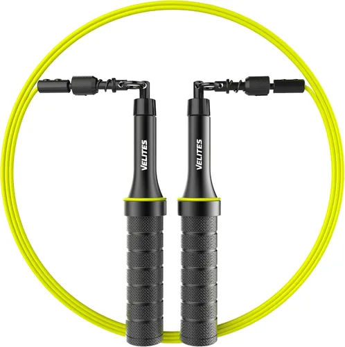 Miniatura 11 de Velites - Cuerda de saltar Earth 2.0 - Cuerda oficial de juegos CrossFit - Cuerda de velocidad profesional de aluminio para doble bajo, fitness