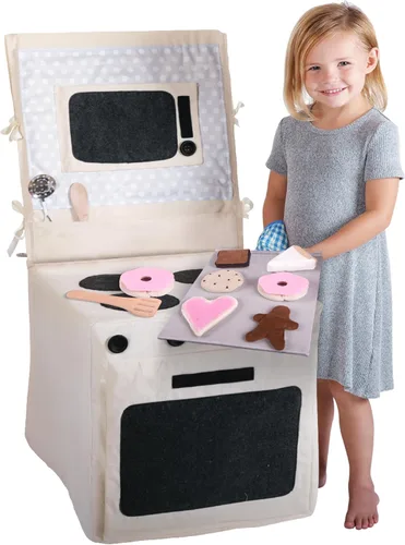 Miniatura 2 de Bake Shoppe - Juego de 15 piezas de cocina de tela de juego de simulación, incluye artículos horneados y accesorios de felpa, perfecto