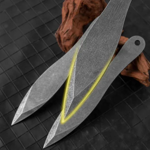Miniatura 5 de Juego de cuchillos de lanzamiento de grado profesional: forjado de acero inoxidable de alto carbono, diseño equilibrado con precisión, adecuado