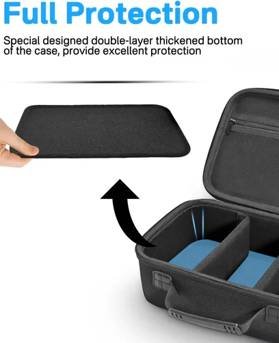 Miniatura 3 de RAIACE Funda rígida compatible con Canon EOS Rebel T7/T100/T6/R100/R50/R5/R7/R8, para Sony, para cámara Nikon. Bolsa de cámara de gran capacidad