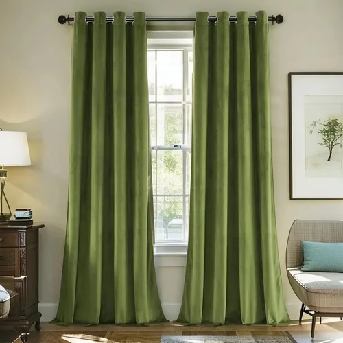 Miniatura 33 de SMILETIME - Cortinas de terciopelo blanco con bolsillo para barra, aisladas térmicamente, suaves, con filtro de luz y privacidad, para dormitorio