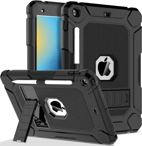 Miniatura 13 de Funda LTROP para iPad de 10.2 Pulgadas 9ª/ 8ª/ 7ª Generación (2021/2020/ 2019) con Soporte para Lápiz y Soporte, Funda Protectora Resistente Híbrida