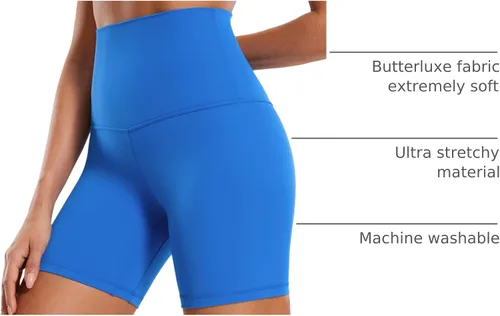 Miniatura 33 de CRZ YOGA Butterluxe Super High Waist Biker Shorts 6"- Yoga Workout Womens Buttery Soft Over Belly