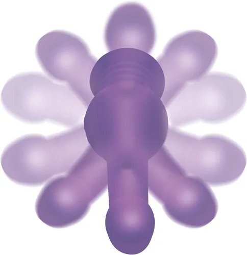 Miniatura 5 de INMI Sex Shaker Silicona para hombres, mujeres y parejas. Consolador giratorio recargable, impermeable y potente, 1 pieza, morado. Púrpura