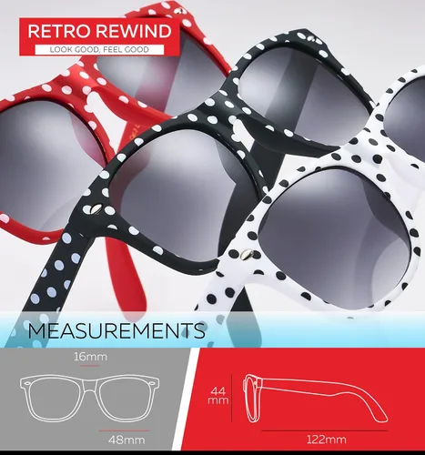Miniatura 107 de Retro Rewind Lentes de sol para niños y niñas de 3 a 12 años, inastillables, UV400, lentes de sol para niños pequeños
