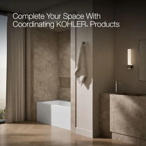Miniatura 6 de Kohler 1957-RA-0 Underscore 60" x 32" baño de alcoba drenaje derecho, Blanco